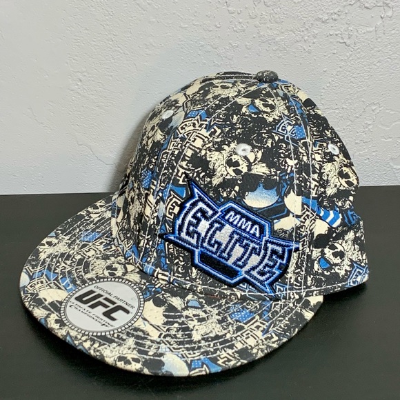 MMA Elite Skulls All Over Print Fitted Hat. UFC. - Picture 2 of 7